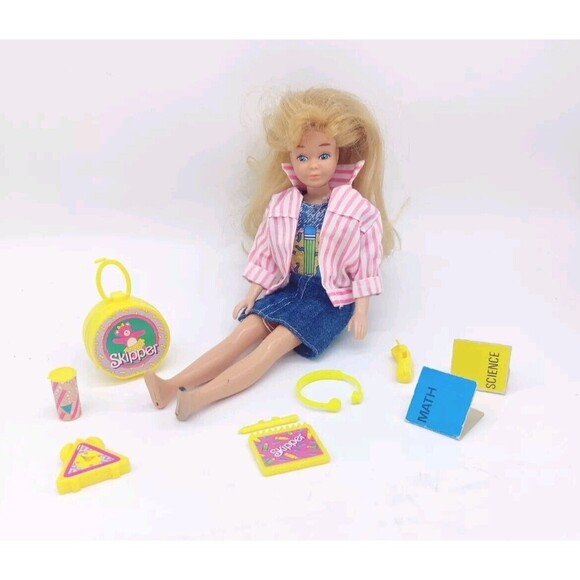 Vintage 1988 Skipper Teen Time Lot Doll Clothes Accessories 16pcs Barbie Mattel - Picture 2 of 16